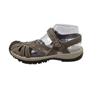 Keen Sandals Womens Size 8.5 Brown Fisherman Closed Toe Hook & Loop Comfort